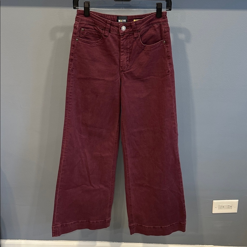 Anthropologie Maeve The Jada High Rise Wide Leg Jeans